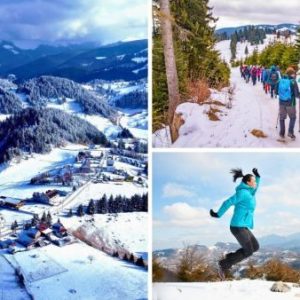 drumetie de iarna prin satele de munte fundata si fundatica