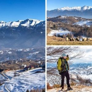 drumetie de iarna prin satele de munte fundata si fundatica
